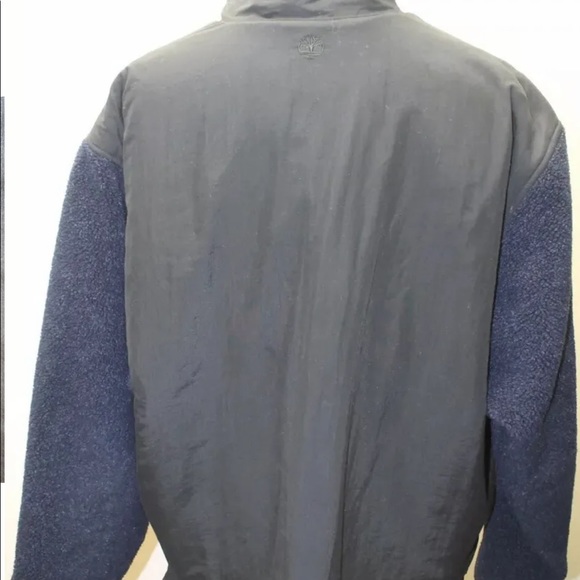 Timberland Men Windbreaker Jacket Large Black W Blue Fur Lining Winter - Picture 11 of 13